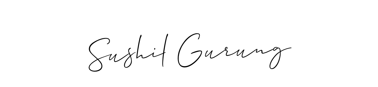 Once you've used our free online signature maker to create your best signature Allison_Script style, it's time to enjoy all of the benefits that Sushil Gurung name signing documents. Sushil Gurung signature style 2 images and pictures png
