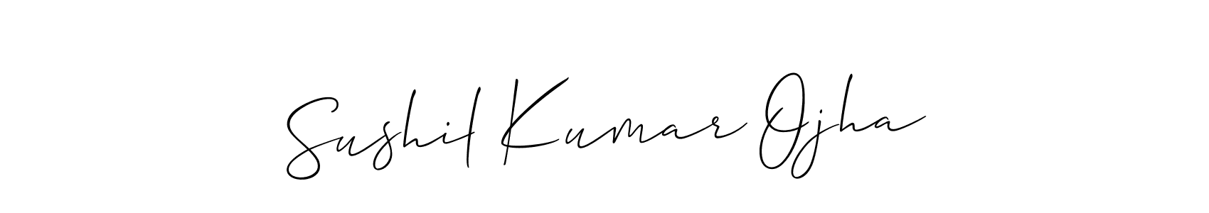 Use a signature maker to create a handwritten signature online. With this signature software, you can design (Allison_Script) your own signature for name Sushil Kumar Ojha. Sushil Kumar Ojha signature style 2 images and pictures png