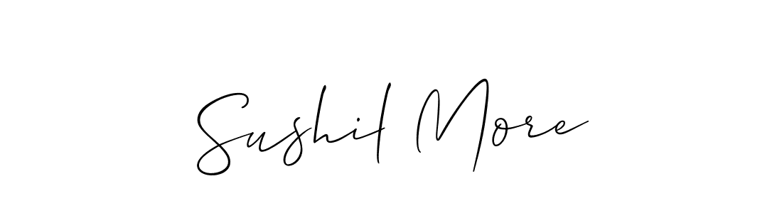 How to make Sushil More signature? Allison_Script is a professional autograph style. Create handwritten signature for Sushil More name. Sushil More signature style 2 images and pictures png