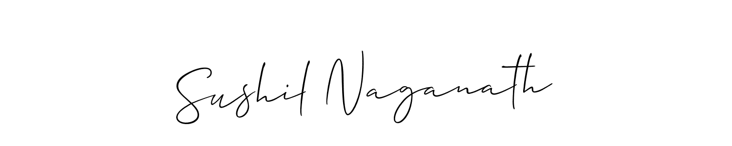 Make a short Sushil Naganath signature style. Manage your documents anywhere anytime using Allison_Script. Create and add eSignatures, submit forms, share and send files easily. Sushil Naganath signature style 2 images and pictures png