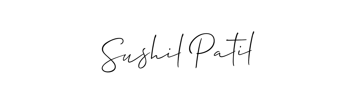 Best and Professional Signature Style for Sushil Patil. Allison_Script Best Signature Style Collection. Sushil Patil signature style 2 images and pictures png