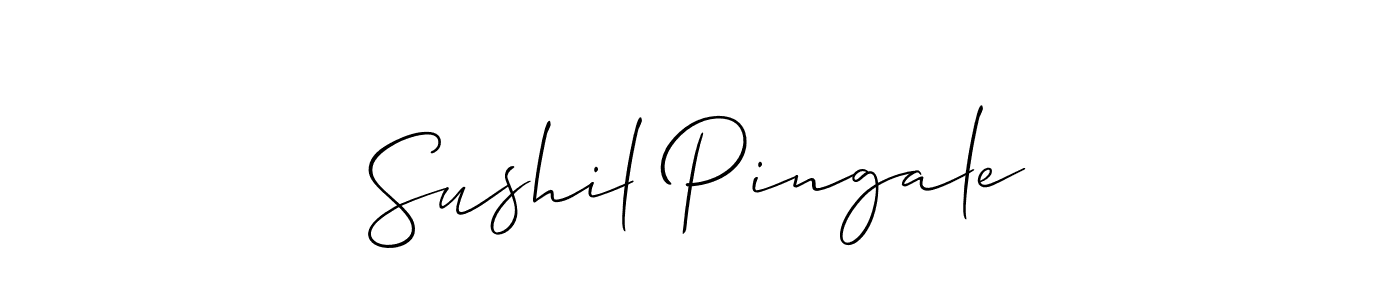 Here are the top 10 professional signature styles for the name Sushil Pingale. These are the best autograph styles you can use for your name. Sushil Pingale signature style 2 images and pictures png