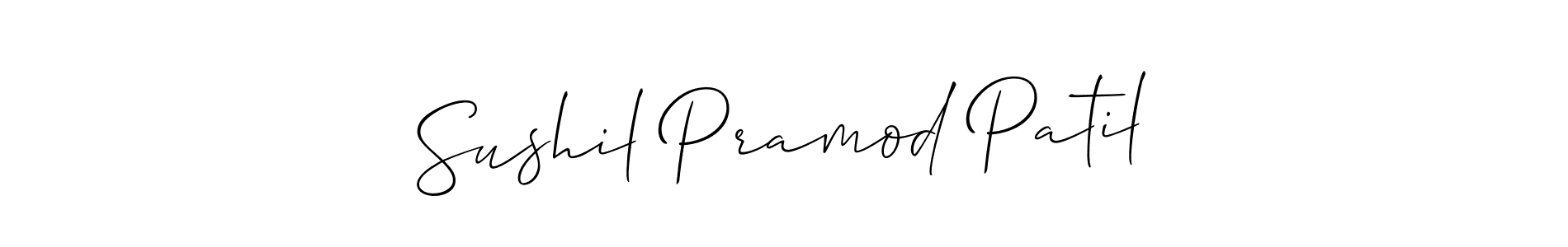 Best and Professional Signature Style for Sushil Pramod Patil. Allison_Script Best Signature Style Collection. Sushil Pramod Patil signature style 2 images and pictures png