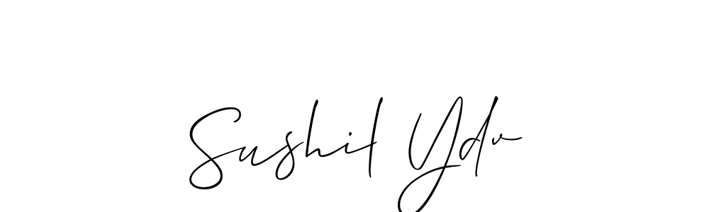 Similarly Allison_Script is the best handwritten signature design. Signature creator online .You can use it as an online autograph creator for name Sushil Ydv. Sushil Ydv signature style 2 images and pictures png
