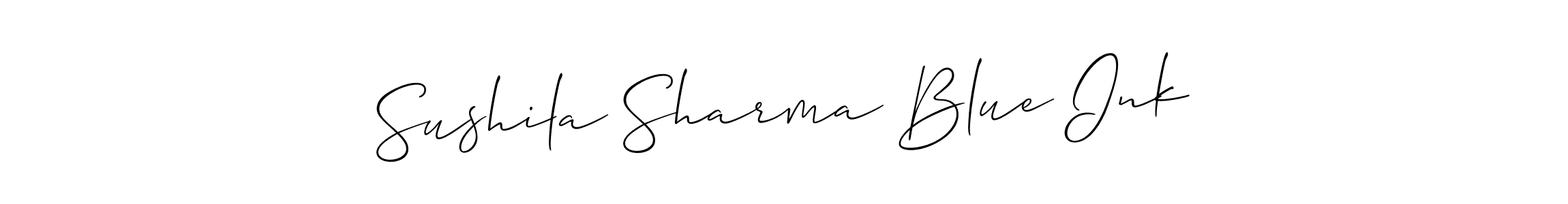 You can use this online signature creator to create a handwritten signature for the name Sushila Sharma Blue Ink. This is the best online autograph maker. Sushila Sharma Blue Ink signature style 2 images and pictures png