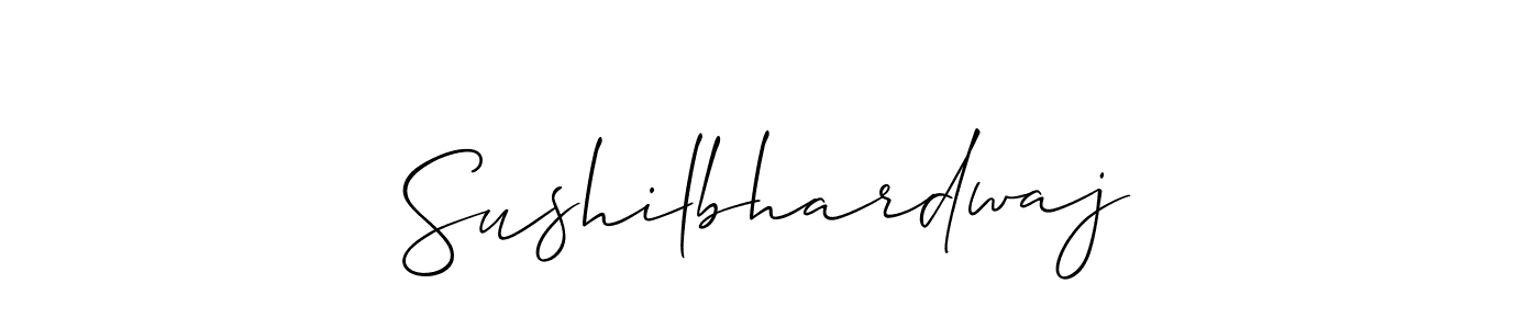 You should practise on your own different ways (Allison_Script) to write your name (Sushilbhardwaj) in signature. don't let someone else do it for you. Sushilbhardwaj signature style 2 images and pictures png