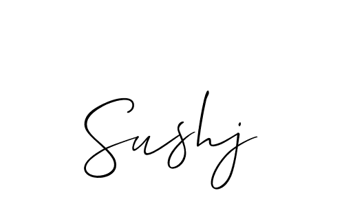 Sushj stylish signature style. Best Handwritten Sign (Allison_Script) for my name. Handwritten Signature Collection Ideas for my name Sushj. Sushj signature style 2 images and pictures png