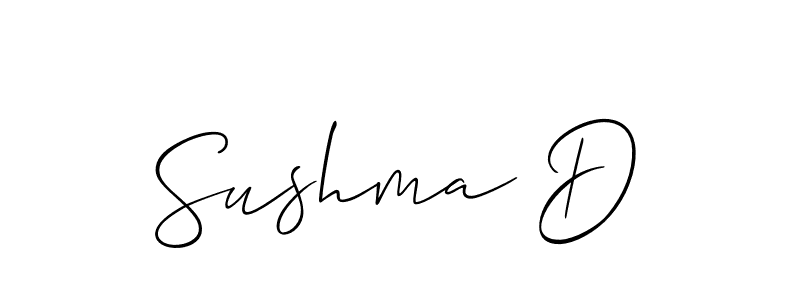 Make a short Sushma D signature style. Manage your documents anywhere anytime using Allison_Script. Create and add eSignatures, submit forms, share and send files easily. Sushma D signature style 2 images and pictures png