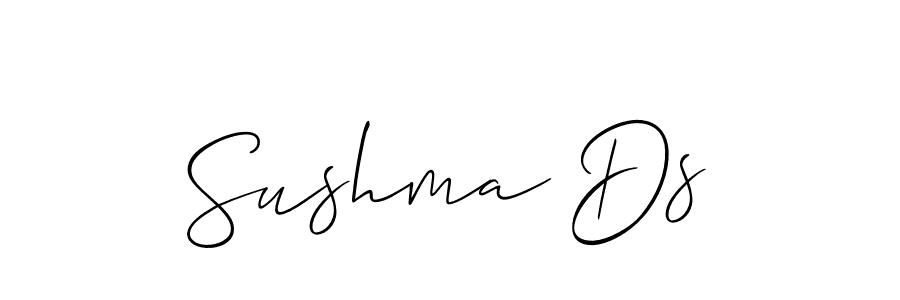 You should practise on your own different ways (Allison_Script) to write your name (Sushma Ds) in signature. don't let someone else do it for you. Sushma Ds signature style 2 images and pictures png