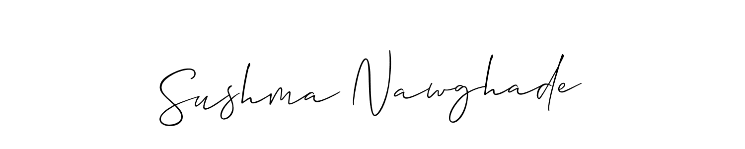 This is the best signature style for the Sushma Nawghade name. Also you like these signature font (Allison_Script). Mix name signature. Sushma Nawghade signature style 2 images and pictures png