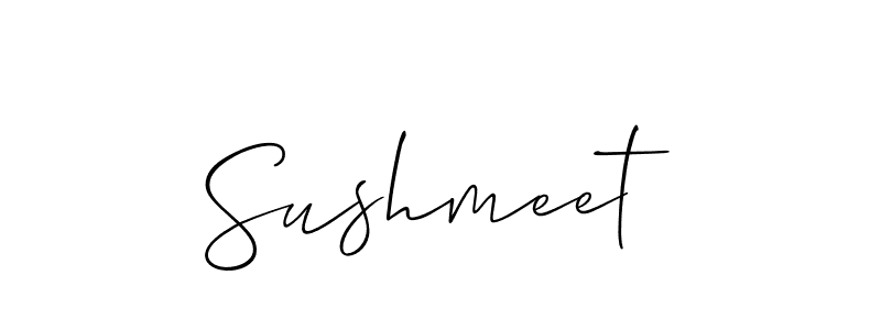 Best and Professional Signature Style for Sushmeet. Allison_Script Best Signature Style Collection. Sushmeet signature style 2 images and pictures png