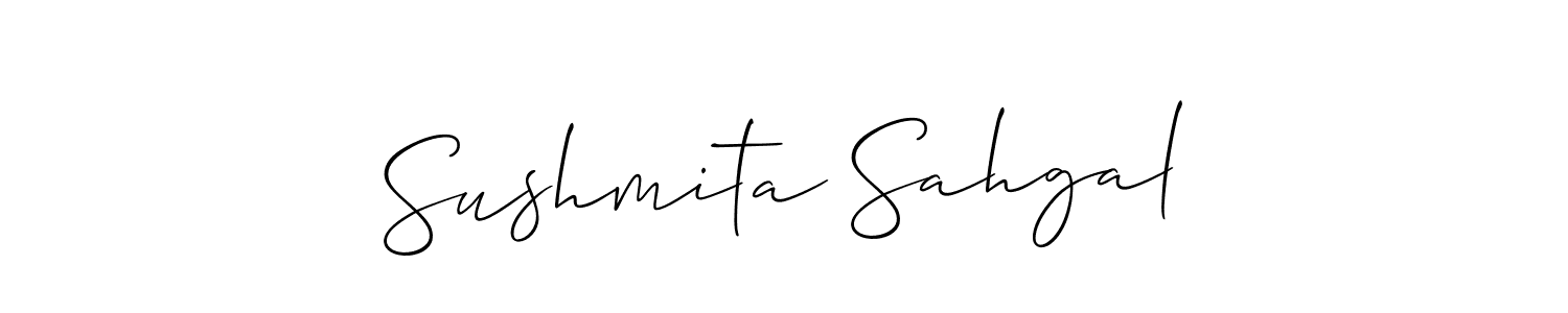 This is the best signature style for the Sushmita Sahgal name. Also you like these signature font (Allison_Script). Mix name signature. Sushmita Sahgal signature style 2 images and pictures png