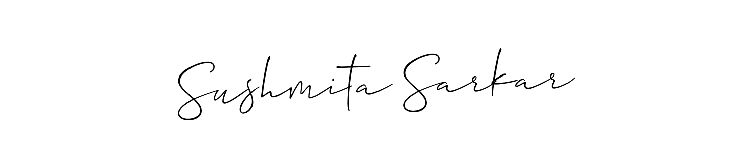 It looks lik you need a new signature style for name Sushmita Sarkar. Design unique handwritten (Allison_Script) signature with our free signature maker in just a few clicks. Sushmita Sarkar signature style 2 images and pictures png