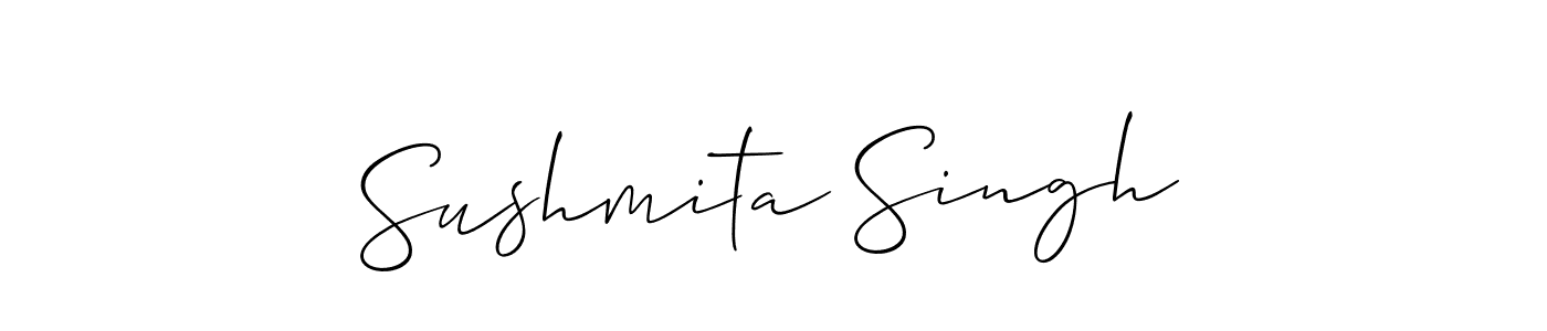 if you are searching for the best signature style for your name Sushmita Singh. so please give up your signature search. here we have designed multiple signature styles  using Allison_Script. Sushmita Singh signature style 2 images and pictures png