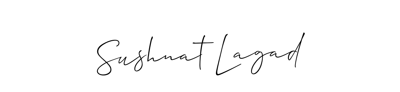 You can use this online signature creator to create a handwritten signature for the name Sushnat Lagad. This is the best online autograph maker. Sushnat Lagad signature style 2 images and pictures png