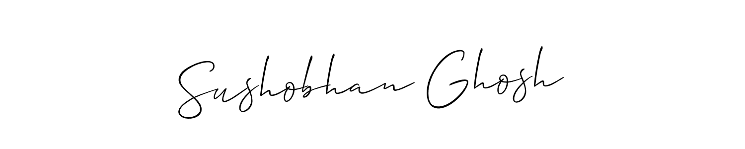 Also we have Sushobhan Ghosh name is the best signature style. Create professional handwritten signature collection using Allison_Script autograph style. Sushobhan Ghosh signature style 2 images and pictures png