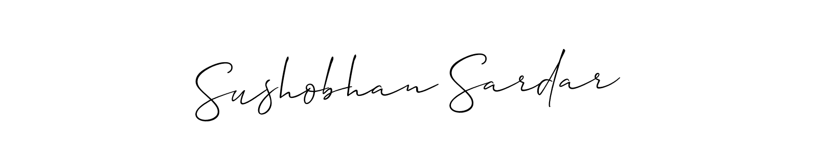 Design your own signature with our free online signature maker. With this signature software, you can create a handwritten (Allison_Script) signature for name Sushobhan Sardar. Sushobhan Sardar signature style 2 images and pictures png