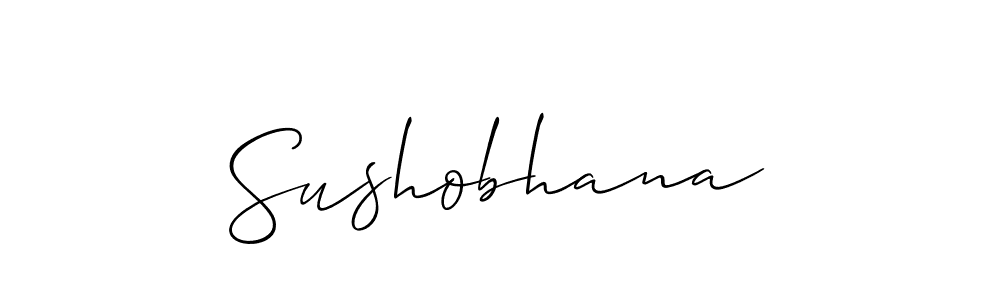 How to make Sushobhana signature? Allison_Script is a professional autograph style. Create handwritten signature for Sushobhana name. Sushobhana signature style 2 images and pictures png