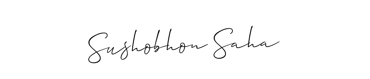 Once you've used our free online signature maker to create your best signature Allison_Script style, it's time to enjoy all of the benefits that Sushobhon Saha name signing documents. Sushobhon Saha signature style 2 images and pictures png