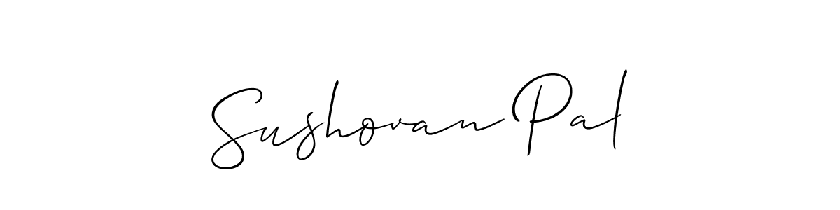 Also we have Sushovan Pal name is the best signature style. Create professional handwritten signature collection using Allison_Script autograph style. Sushovan Pal signature style 2 images and pictures png