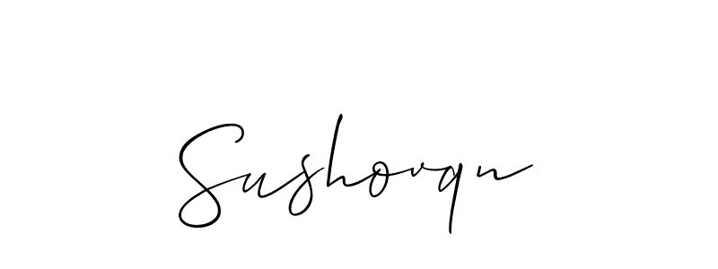 How to make Sushovqn name signature. Use Allison_Script style for creating short signs online. This is the latest handwritten sign. Sushovqn signature style 2 images and pictures png