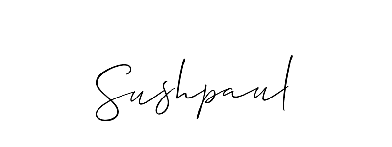 Also You can easily find your signature by using the search form. We will create Sushpaul name handwritten signature images for you free of cost using Allison_Script sign style. Sushpaul signature style 2 images and pictures png