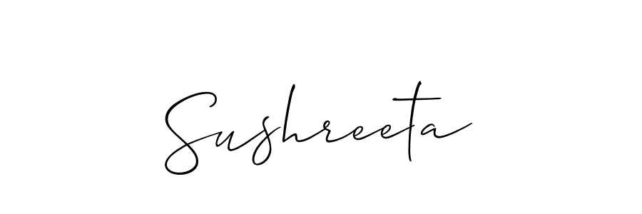 How to Draw Sushreeta signature style? Allison_Script is a latest design signature styles for name Sushreeta. Sushreeta signature style 2 images and pictures png
