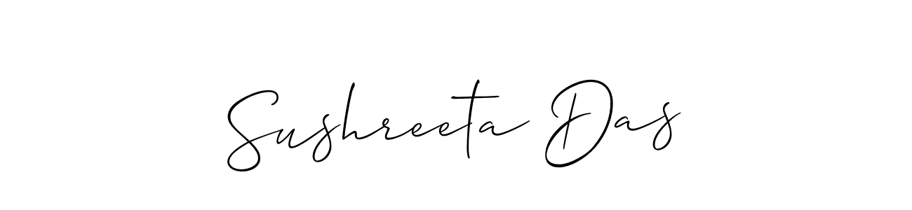Make a short Sushreeta Das signature style. Manage your documents anywhere anytime using Allison_Script. Create and add eSignatures, submit forms, share and send files easily. Sushreeta Das signature style 2 images and pictures png