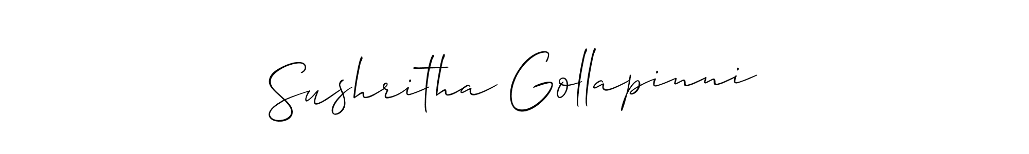 Once you've used our free online signature maker to create your best signature Allison_Script style, it's time to enjoy all of the benefits that Sushritha Gollapinni name signing documents. Sushritha Gollapinni signature style 2 images and pictures png