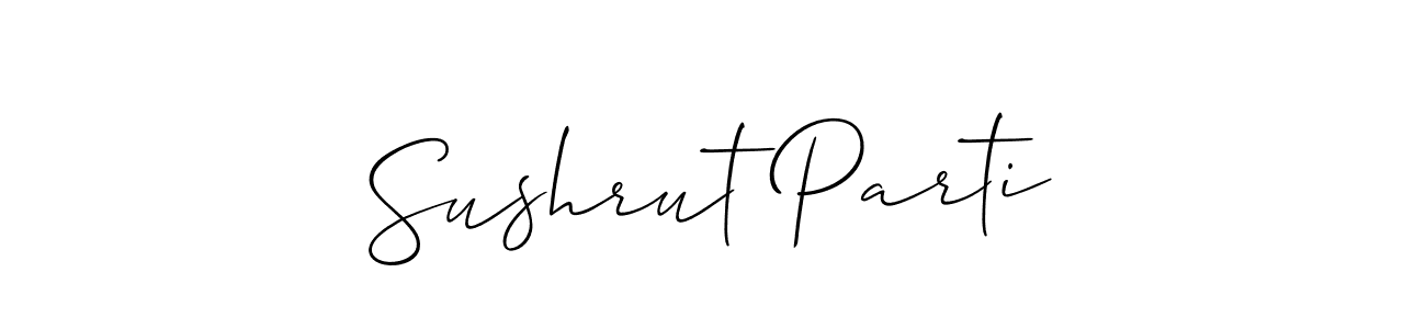 Also we have Sushrut Parti name is the best signature style. Create professional handwritten signature collection using Allison_Script autograph style. Sushrut Parti signature style 2 images and pictures png