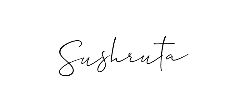 It looks lik you need a new signature style for name Sushruta. Design unique handwritten (Allison_Script) signature with our free signature maker in just a few clicks. Sushruta signature style 2 images and pictures png