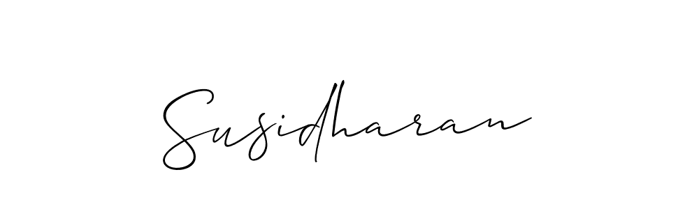 The best way (Allison_Script) to make a short signature is to pick only two or three words in your name. The name Susidharan include a total of six letters. For converting this name. Susidharan signature style 2 images and pictures png