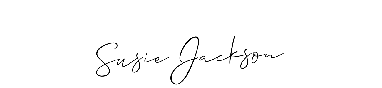 How to make Susie Jackson signature? Allison_Script is a professional autograph style. Create handwritten signature for Susie Jackson name. Susie Jackson signature style 2 images and pictures png
