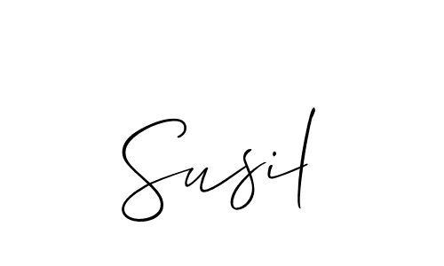 Make a short Susil signature style. Manage your documents anywhere anytime using Allison_Script. Create and add eSignatures, submit forms, share and send files easily. Susil signature style 2 images and pictures png