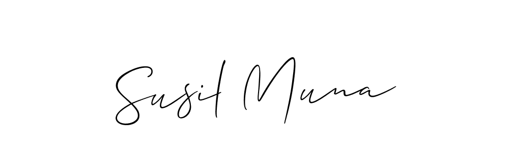 Check out images of Autograph of Susil Muna name. Actor Susil Muna Signature Style. Allison_Script is a professional sign style online. Susil Muna signature style 2 images and pictures png