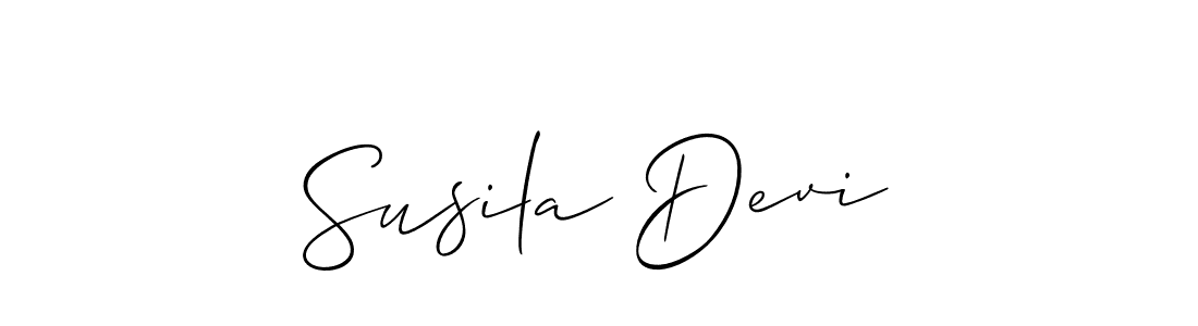 How to make Susila Devi signature? Allison_Script is a professional autograph style. Create handwritten signature for Susila Devi name. Susila Devi signature style 2 images and pictures png