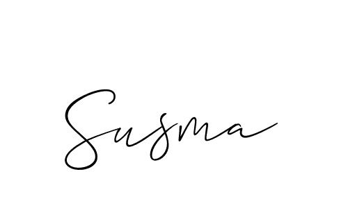 You should practise on your own different ways (Allison_Script) to write your name (Susma) in signature. don't let someone else do it for you. Susma signature style 2 images and pictures png