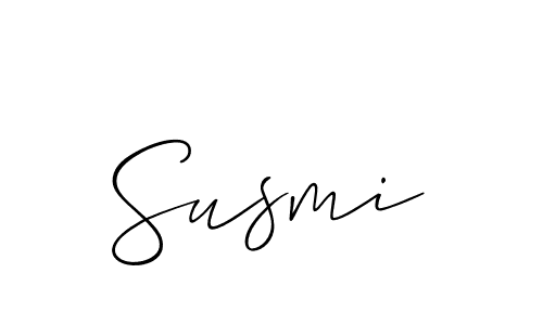 How to make Susmi signature? Allison_Script is a professional autograph style. Create handwritten signature for Susmi name. Susmi signature style 2 images and pictures png