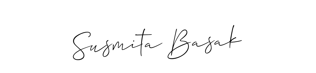 if you are searching for the best signature style for your name Susmita Basak. so please give up your signature search. here we have designed multiple signature styles  using Allison_Script. Susmita Basak signature style 2 images and pictures png