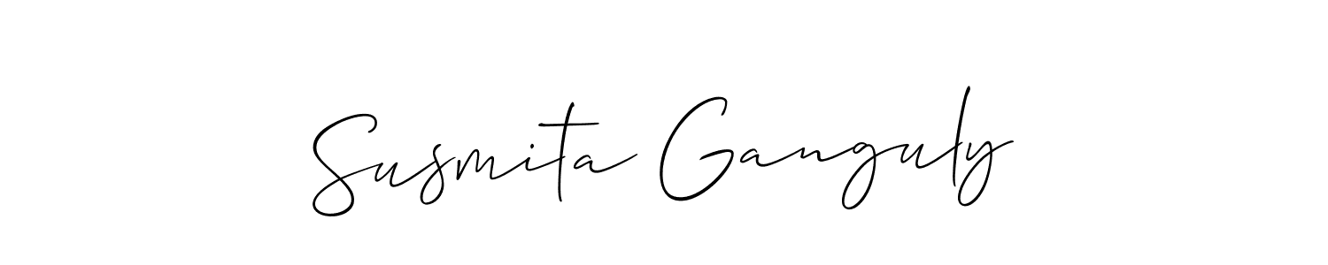 How to Draw Susmita Ganguly signature style? Allison_Script is a latest design signature styles for name Susmita Ganguly. Susmita Ganguly signature style 2 images and pictures png