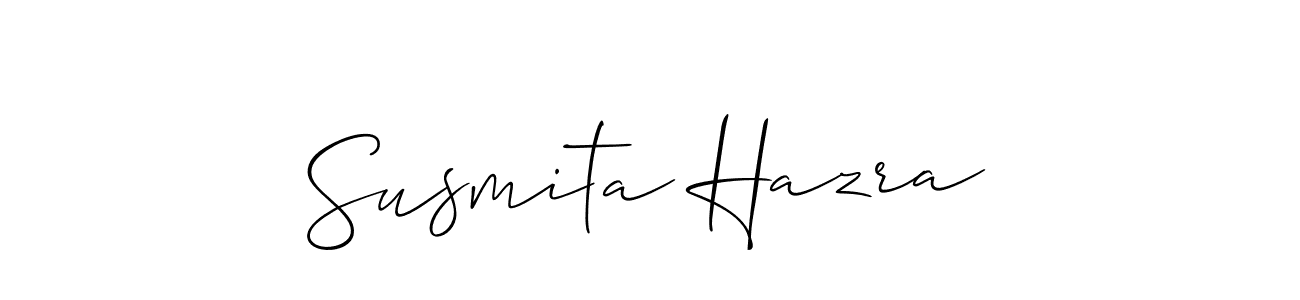 Use a signature maker to create a handwritten signature online. With this signature software, you can design (Allison_Script) your own signature for name Susmita Hazra. Susmita Hazra signature style 2 images and pictures png