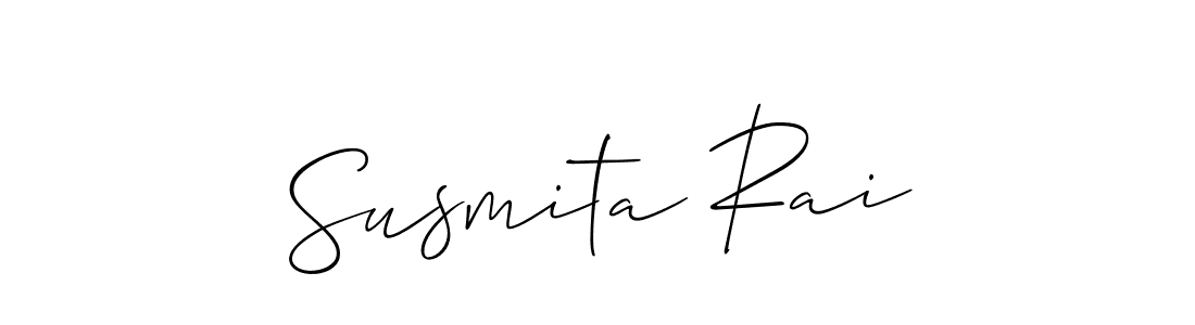 Use a signature maker to create a handwritten signature online. With this signature software, you can design (Allison_Script) your own signature for name Susmita Rai. Susmita Rai signature style 2 images and pictures png