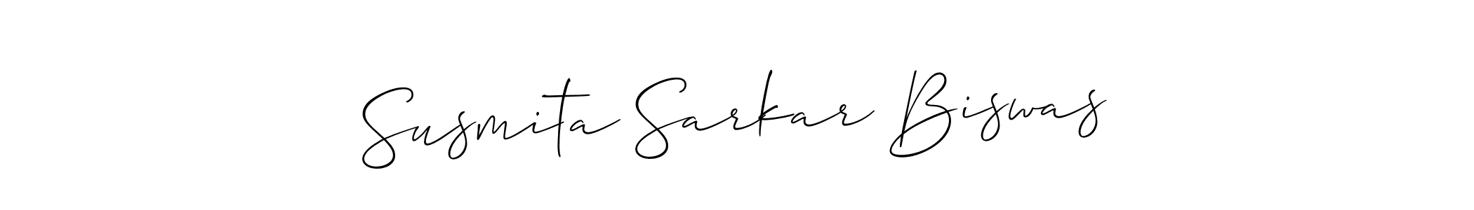 Susmita Sarkar Biswas stylish signature style. Best Handwritten Sign (Allison_Script) for my name. Handwritten Signature Collection Ideas for my name Susmita Sarkar Biswas. Susmita Sarkar Biswas signature style 2 images and pictures png