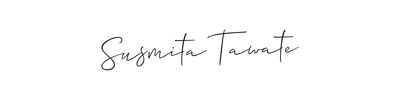 How to make Susmita Tawate signature? Allison_Script is a professional autograph style. Create handwritten signature for Susmita Tawate name. Susmita Tawate signature style 2 images and pictures png