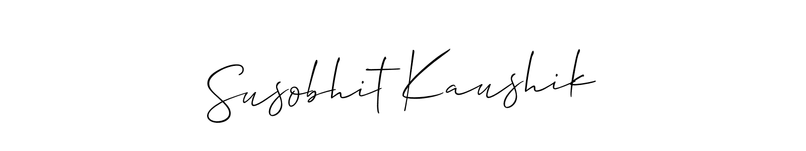 Also You can easily find your signature by using the search form. We will create Susobhit Kaushik name handwritten signature images for you free of cost using Allison_Script sign style. Susobhit Kaushik signature style 2 images and pictures png