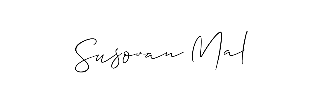 Use a signature maker to create a handwritten signature online. With this signature software, you can design (Allison_Script) your own signature for name Susovan Mal. Susovan Mal signature style 2 images and pictures png