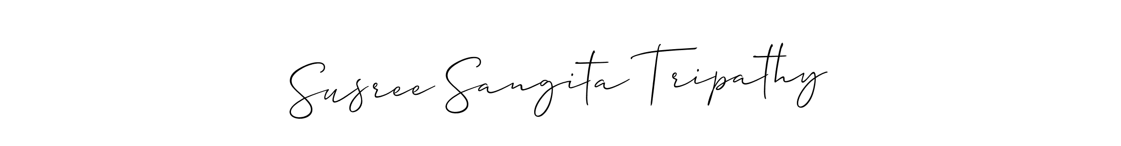 Also You can easily find your signature by using the search form. We will create Susree Sangita Tripathy name handwritten signature images for you free of cost using Allison_Script sign style. Susree Sangita Tripathy signature style 2 images and pictures png