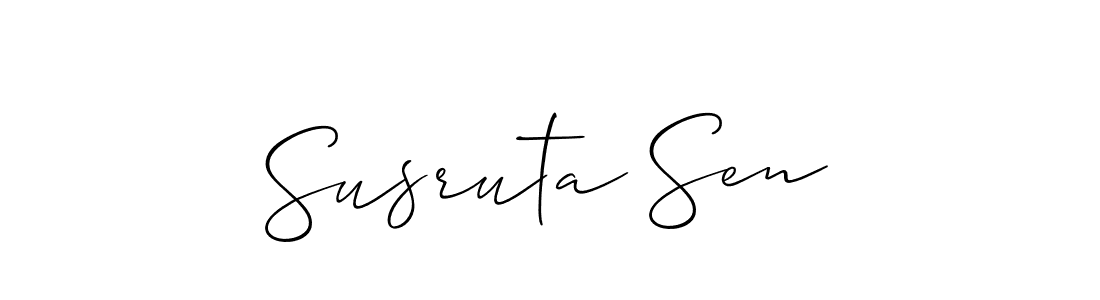 Best and Professional Signature Style for Susruta Sen. Allison_Script Best Signature Style Collection. Susruta Sen signature style 2 images and pictures png