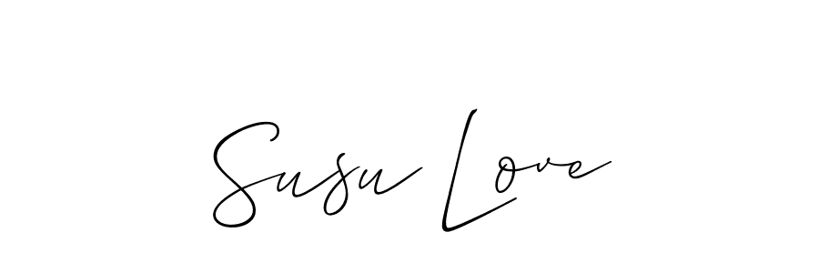 Similarly Allison_Script is the best handwritten signature design. Signature creator online .You can use it as an online autograph creator for name Susu Love. Susu Love signature style 2 images and pictures png