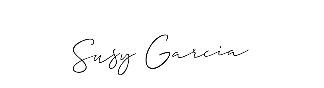 Also we have Susy Garcia name is the best signature style. Create professional handwritten signature collection using Allison_Script autograph style. Susy Garcia signature style 2 images and pictures png